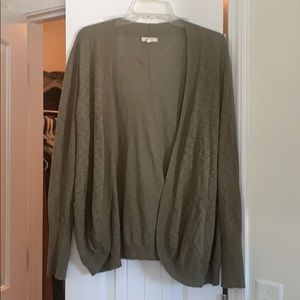Green cardigan